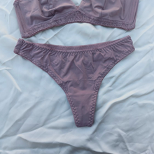 Load image into Gallery viewer, Very Soft & Smooth Non Padded Bra & Thongs Set ( SHEIN)