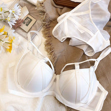 Load image into Gallery viewer, Strips Design Double Padded Pushup Bra Set