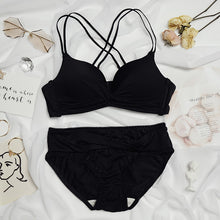 Load image into Gallery viewer, Double Stripped Medium Padded Bra & Panty Set