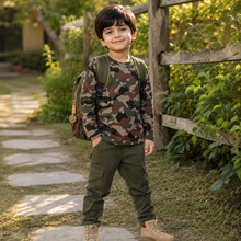 Load image into Gallery viewer, Dreamy Doodles Camo Adventure Boys Full-Sleeve Top