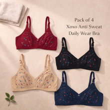 Load image into Gallery viewer, Pack of 4 Xoxo Anti Sweat Daily Wear Bra