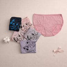 Load image into Gallery viewer, Back Side Cute Kitten Written Soft Underwear