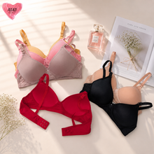 Load image into Gallery viewer, Single Padded Flower Design Soft Bra