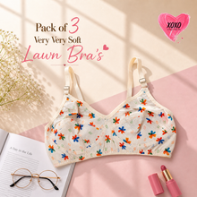 Load image into Gallery viewer, Pack of 3 Very Fine Quailty Lawn Bra's