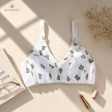 Load image into Gallery viewer, Pack of 4 Xoxo Digital Printed & Simple Cotton Bra's