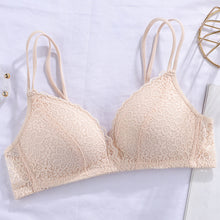 Load image into Gallery viewer, Double Stripped Laced Light Padded Daily Wear Bra