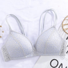Load image into Gallery viewer, Double Stripped Laced Light Padded Daily Wear Bra