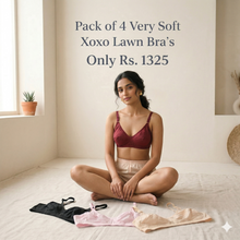 Load image into Gallery viewer, Pack of 4 Very Very Soft Lawn Bra's