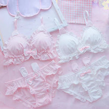 Load image into Gallery viewer, Rabbit Ears Design Very Elagant Soft Light Padded Bra Set