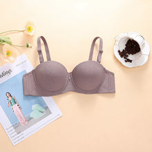 Load image into Gallery viewer, Pearls Padded Half Cup Wired Pushup Bra With Removeable Straps