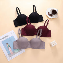 Load image into Gallery viewer, Pearls Padded Half Cup Wired Pushup Bra With Removeable Straps