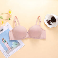 Load image into Gallery viewer, Pearls Padded Half Cup Wired Pushup Bra With Removeable Straps