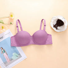 Load image into Gallery viewer, Pearls Padded Half Cup Wired Pushup Bra With Removeable Straps