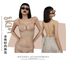 Load image into Gallery viewer, Deep Back Medium Padded Pushup Bra