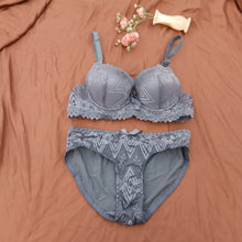 Load image into Gallery viewer, Shinny Bridal Wear Pushup Bra & Panty Set