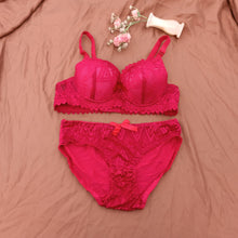 Load image into Gallery viewer, Shinny Bridal Wear Pushup Bra & Panty Set