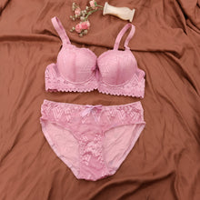 Load image into Gallery viewer, Shinny Bridal Wear Pushup Bra & Panty Set