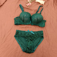 Load image into Gallery viewer, Shinny Bridal Wear Pushup Bra & Panty Set