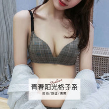 Load image into Gallery viewer, Check Design Very Soft & Smooth Bra & Underwear Set