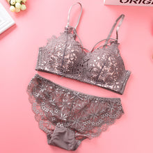 Load image into Gallery viewer, Floral Light Padded Bridal Wear Bra & Underwear Set