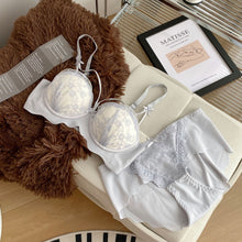 Load image into Gallery viewer, Very Soft Double Padded Lace Bridal Bra & Underwear Set