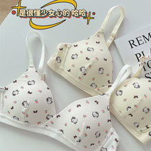 Load image into Gallery viewer, Kitty Design Cross Shape Thin Padded Bra