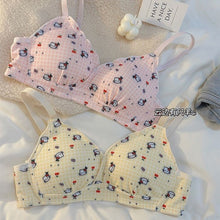 Load image into Gallery viewer, Flowers & Kitty Design Very Soft & Smooth Bra