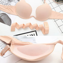 Load image into Gallery viewer, Deep U-Shaped Push-Up Low-Cut Backless Bra