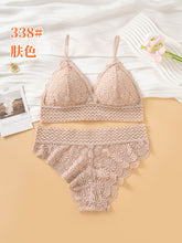 Load image into Gallery viewer, French Style Lower Elastic Strips Light Padded Fancy Bra Set