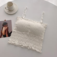 Load image into Gallery viewer, Very Very Light Padded Wrinkle Type Short Camisole