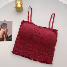 Load image into Gallery viewer, Very Very Light Padded Wrinkle Type Short Camisole