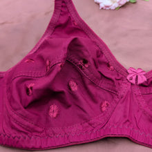 Load image into Gallery viewer, Embroidered Flower Design Very Soft Cotton Non Padded Daily Bra