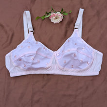 Load image into Gallery viewer, Embroidered Flower Design Very Soft Cotton Non Padded Daily Bra