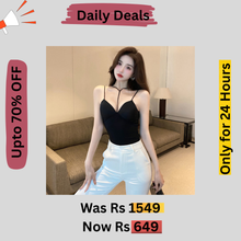 Load image into Gallery viewer, Front Ribbon Very Smooth Elastane Camisole/Long Bra
