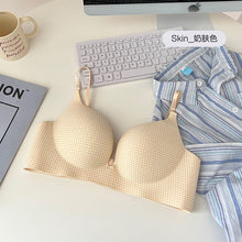 Load image into Gallery viewer, Check Design Hand Shape Medium Padded Deep Cleavage Bra

