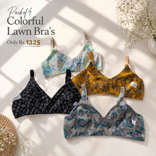 Load image into Gallery viewer, Pack of 4 Xoxo Colorful Lawn Bra's
