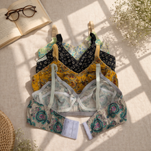 Load image into Gallery viewer, Pack of 4 Xoxo Colorful Lawn Bra's
