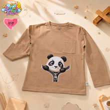Load image into Gallery viewer, Dreamy Doodles Panda Zip-Up Design Boys Full-Sleeve Top
