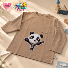 Load image into Gallery viewer, Dreamy Doodles Panda Zip-Up Design Boys Full-Sleeve Top
