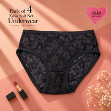 Load image into Gallery viewer, Pack of 4 Soft Net Underwear
