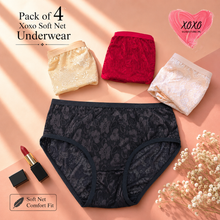 Load image into Gallery viewer, Pack of 4 Soft Net Underwear
