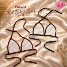 Load image into Gallery viewer, Pack of 2 Net Bikni Bra's
