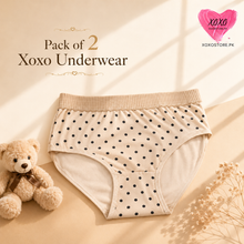 Load image into Gallery viewer, Pack of 2 Xoxo Dotted Underwear
