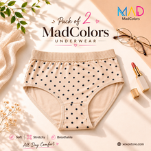 Load image into Gallery viewer, Pack of 2 Xoxo Dotted Underwear
