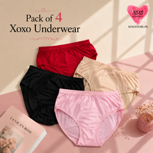Load image into Gallery viewer, Pack of 4 Xoxo Basic Underwear
