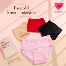 Load image into Gallery viewer, Pack of 4 Xoxo Basic Underwear
