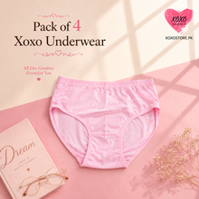 Load image into Gallery viewer, Pack of 4 Xoxo Basic Underwear
