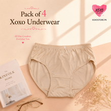 Load image into Gallery viewer, Pack of 4 Xoxo Basic Underwear
