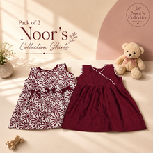 Load image into Gallery viewer, Pack of 2 Noor's Kids Frocks - Noor's Collection
