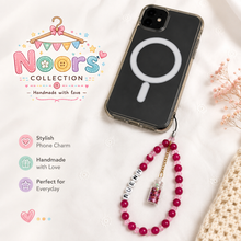 Load image into Gallery viewer, Handmade Beaded Phone Charms By Noor's Collection
